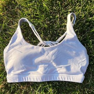 White Born Primitive Cross Back Sports Bra